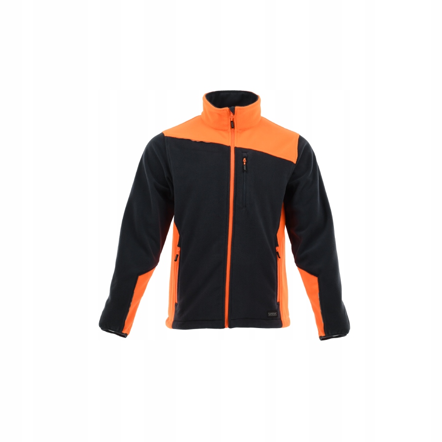 Ciepły Polar Roboczy, Bluza Polarowa Comfort Plus Sara czarno-pom. r. M