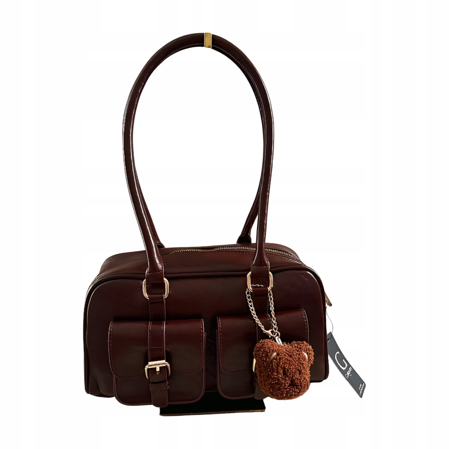 Gallantry kabelka kufřík čokoládová s kapsami