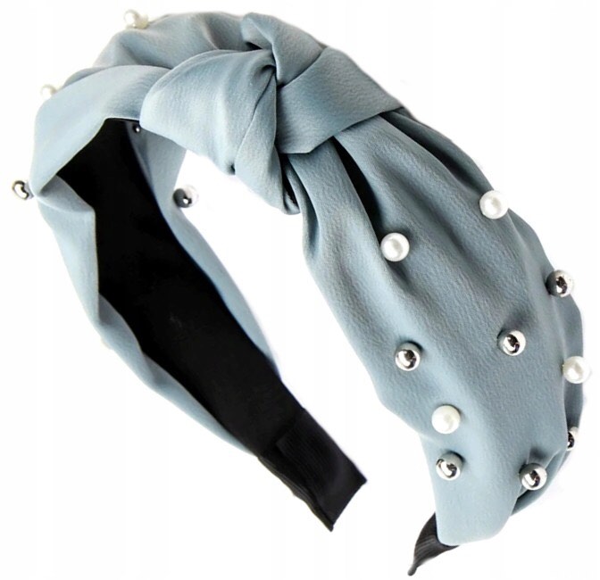 

Opaska Do Włosów Szeroka Supeł Węzeł Perły Perełki