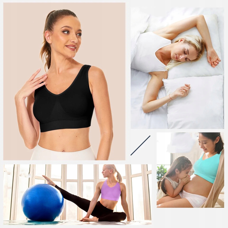 Biustonosz TOP SPORTOWY stanik push up NA SIŁOWNIE M/L FITNESS biały Materiał dominujący poliamid