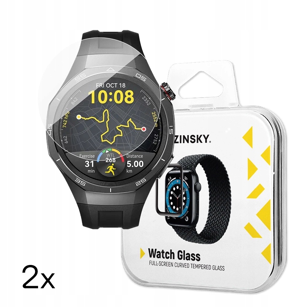 Szkło Wozinsky Full Glue Huawei Watch GT3/GT4/GT5 46mm Pro (2szt.)
