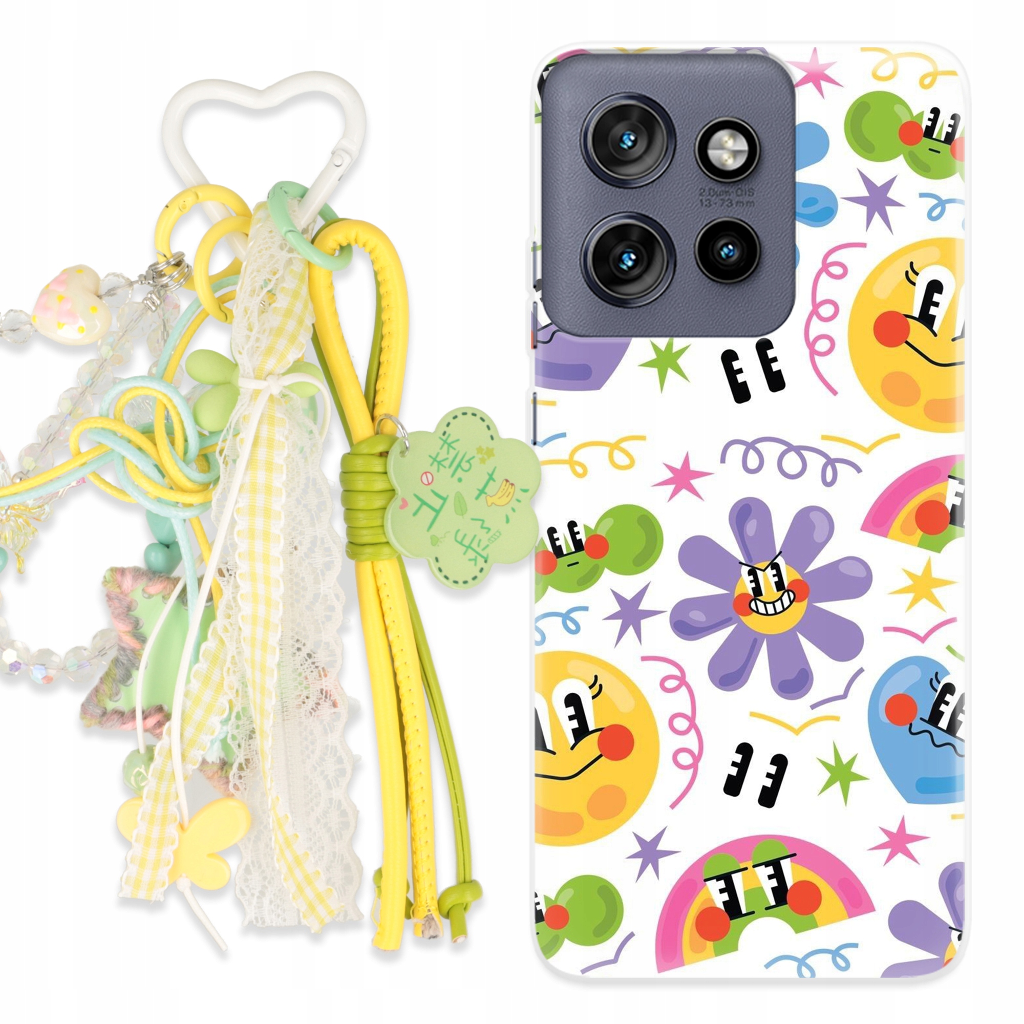 Puzdro Pre Motorola Edge 50 Neo Case Kľúčenka Zelená Hviezda KONICZYNA|Ochrana