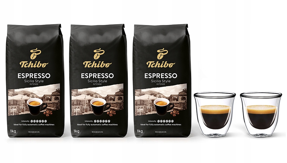 Kawa ziarnista Tchibo Sicilia 3kg szklanki