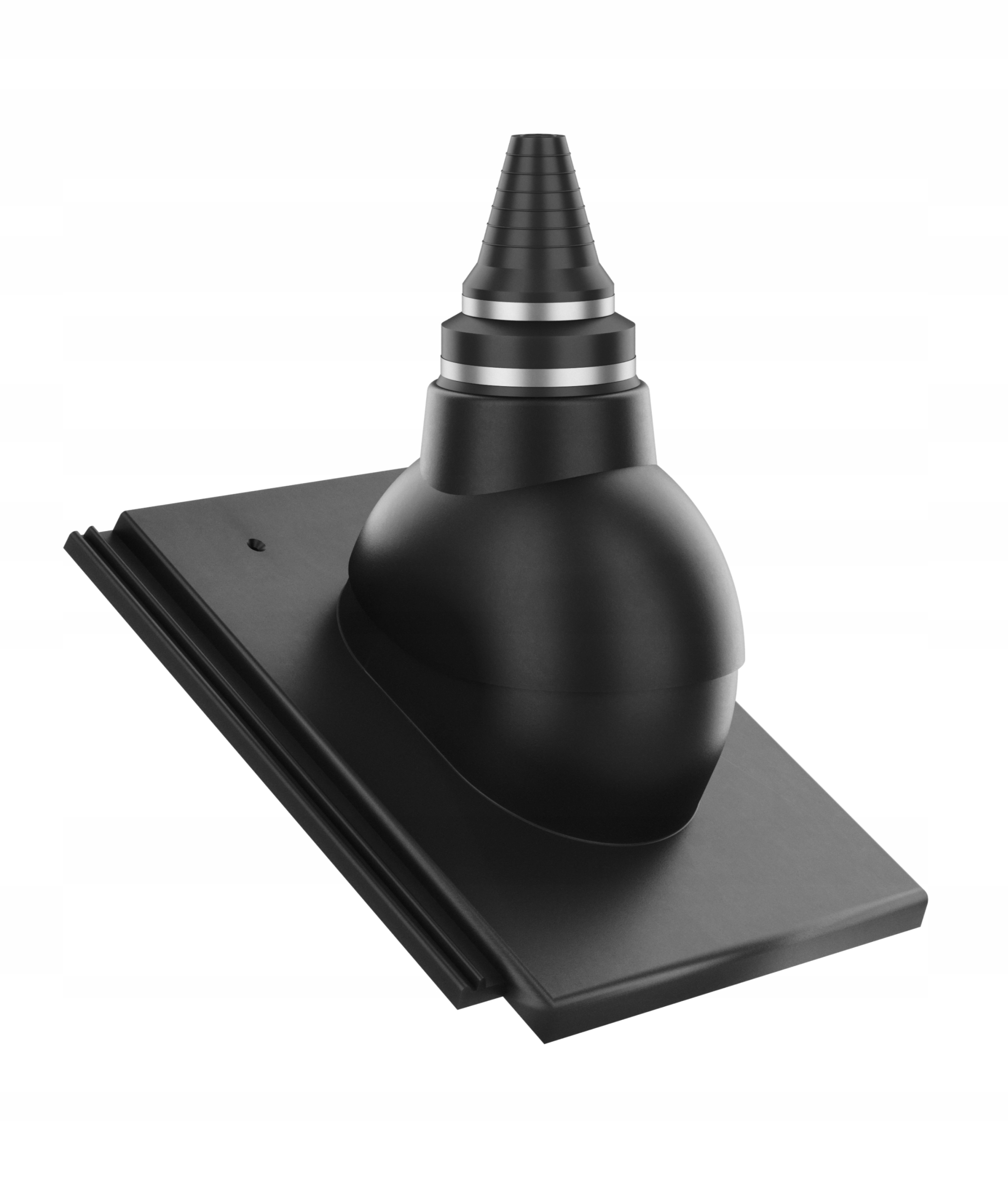 Anténní přechod na střešní krytinu Nelskamp Planum Černý