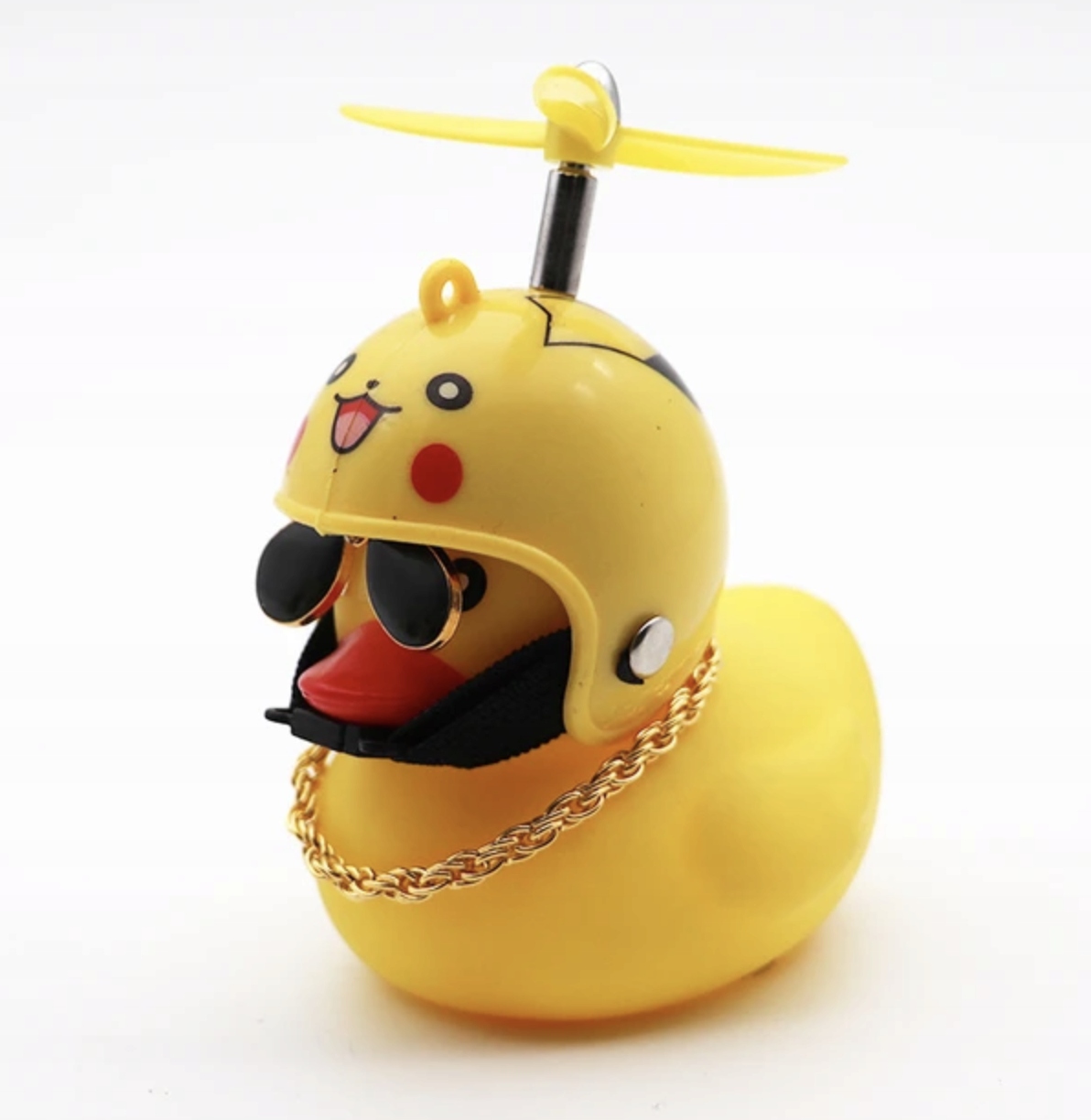 Lampka rowerowa, dzwonek w kaczuszka Pikachu