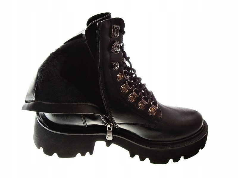 OCIEPLANE TRAPERY BOTKI PLATFORMA Black r. 39 Marka inna