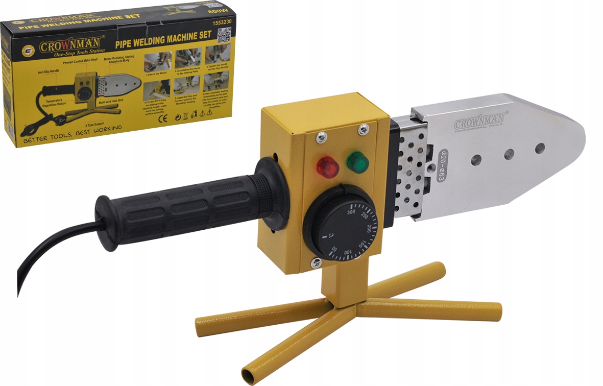 Svařovací Stroj Pro Pvc Trubky Pp Polyfúzní Svařování Matrice Příslušenství 800W