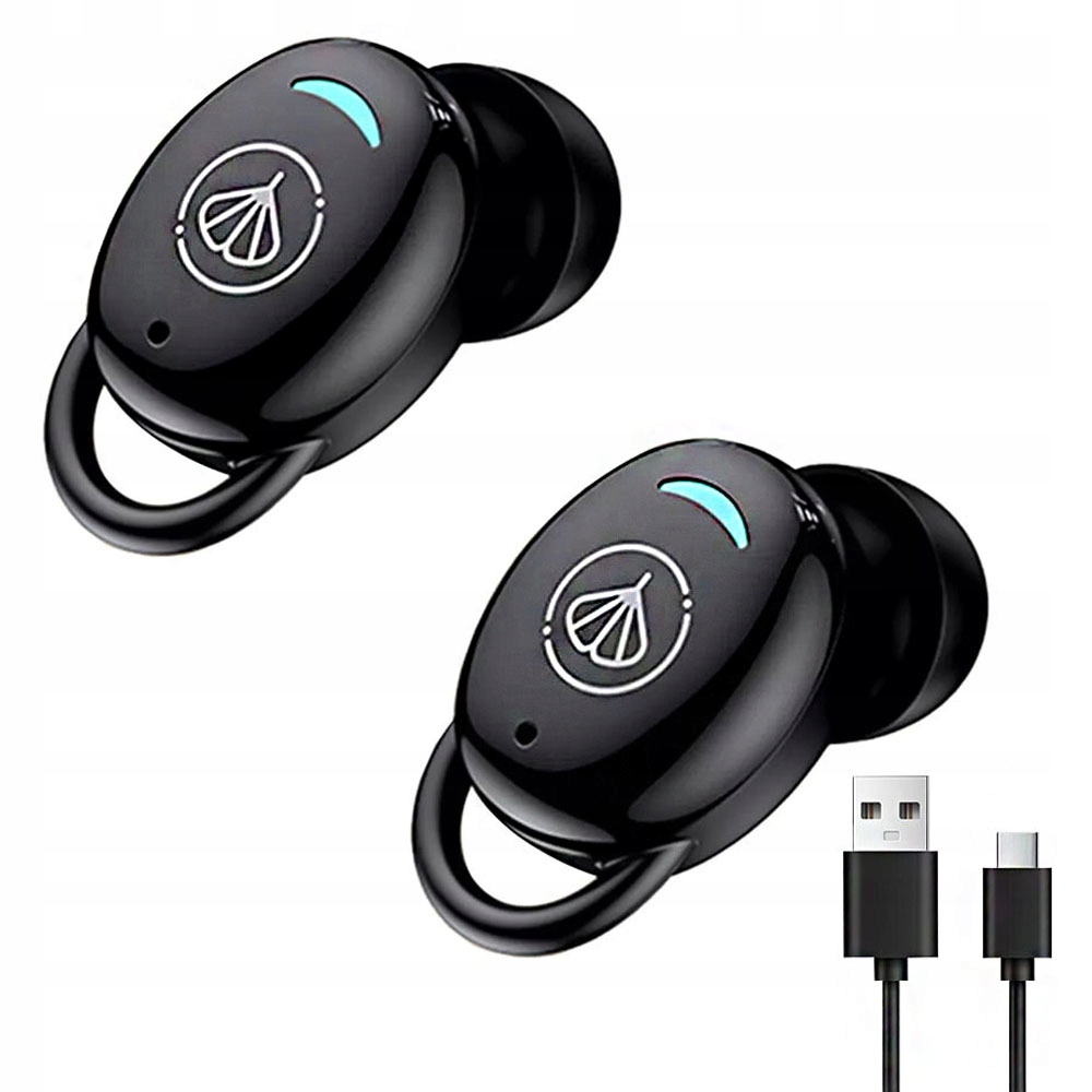 2 Douszne Aparaty Słuchowe Bluetooth Niewidoczne Z Regulacją Głośności
