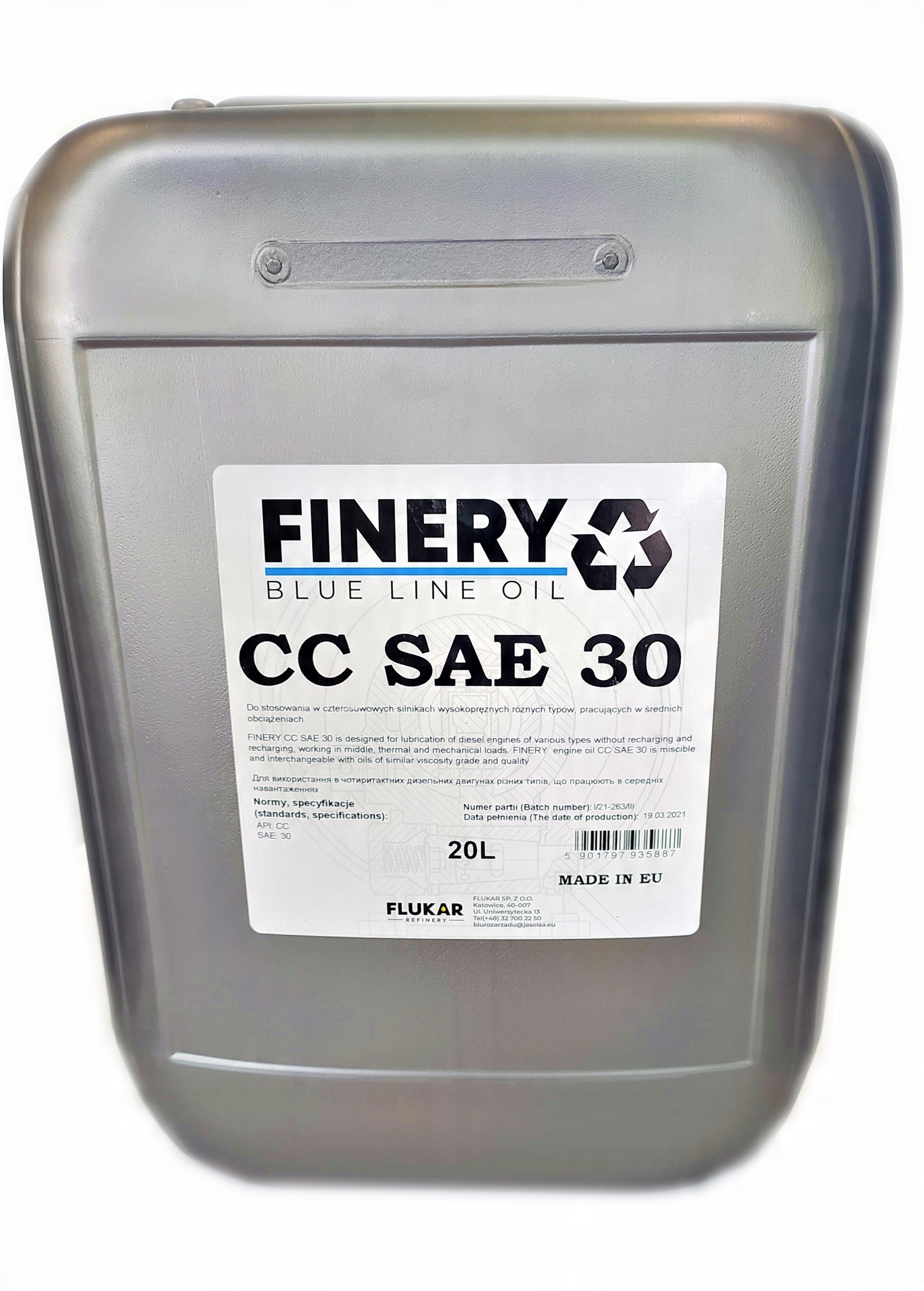 

Finery CC Sae 30 20L. Olej Silnikowy
