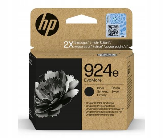 Hp Ink Cartridge 924e EvoMore/Black/1000 stran
