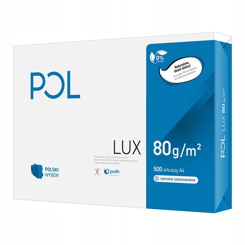 

Papier Ksero A4 80g Pollux Biały Ryza 500 ark