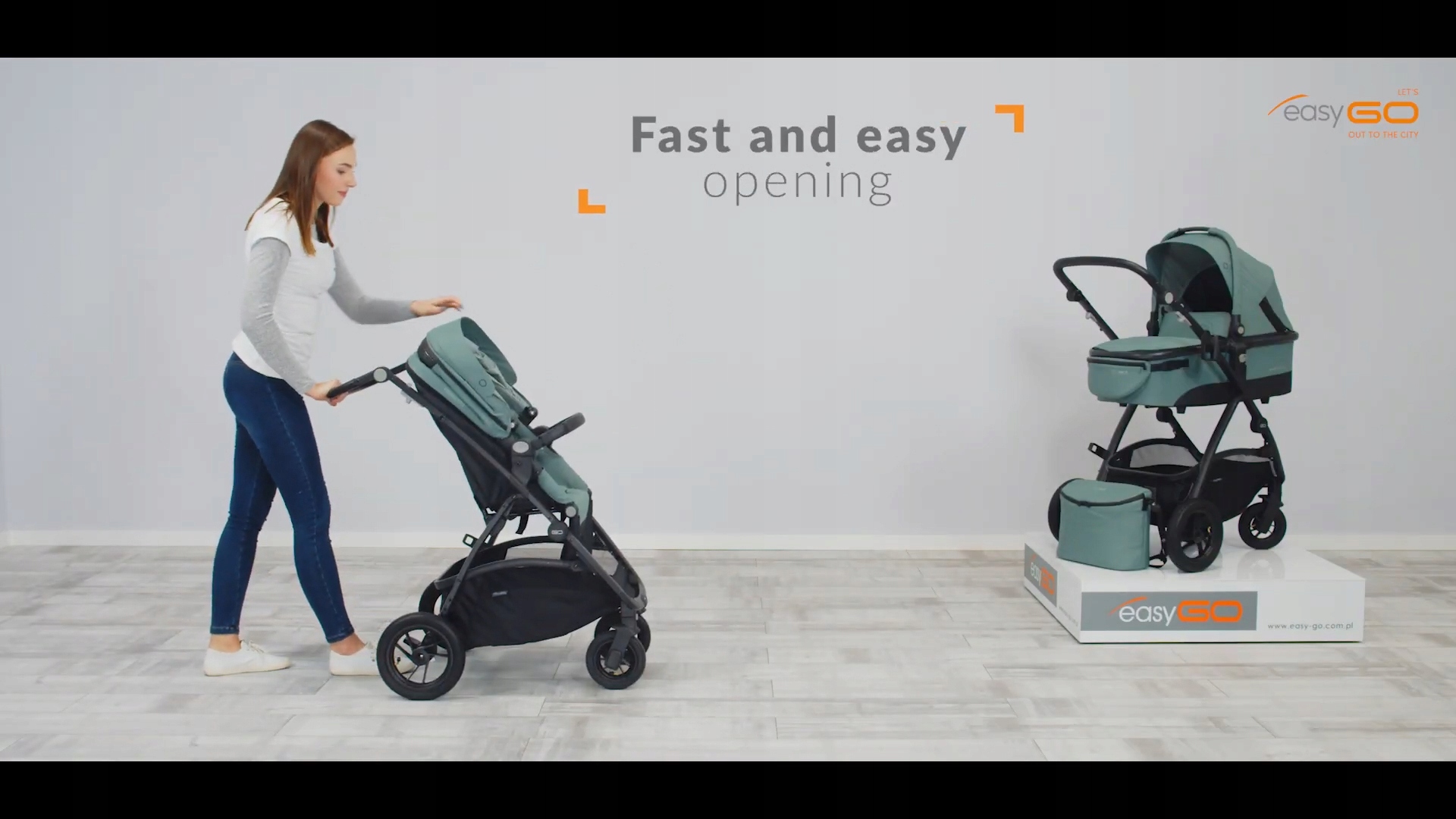 Wózek 2w1 dziecięcy Optimo EASYGO ADAPTERY TORBA Głębokość produktu po złożeniu 83 cm