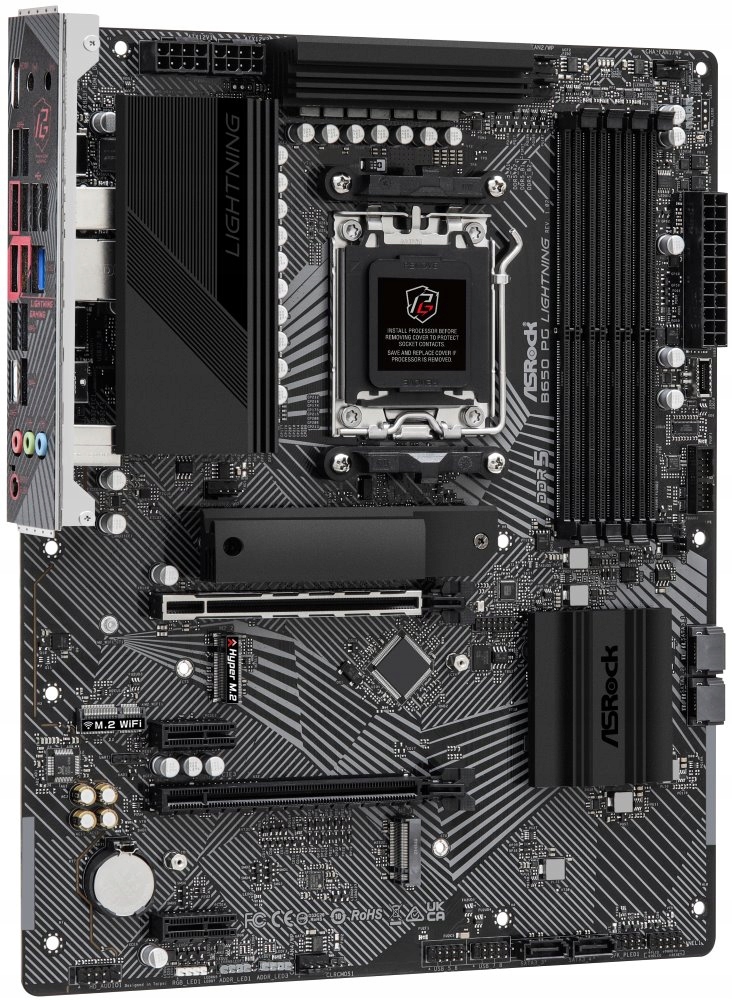 ASRock B650 Pg Lightning Amd B650 AM5 4x DDR5 DIMM 3x M.2 Hdmi