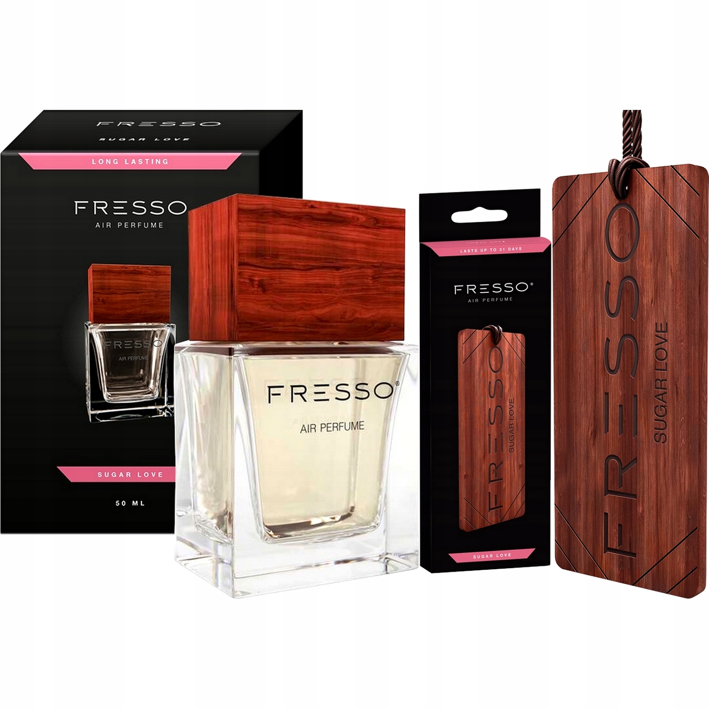 Zapach perfumy FRESSO Sugar Love + zawieszka auta