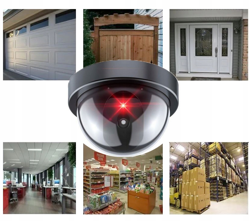 ATRAPA KAMERY PRZEMYSŁOWEJ KAMERA KOPUŁKA DIODA 60 Model EB560