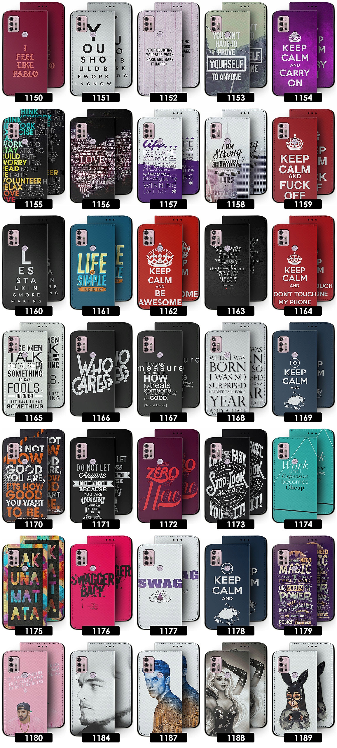 ETUI NAJŁADNIEJSZE DO MOTOROLA MOTO G10 G30 WZORY Materiał inny