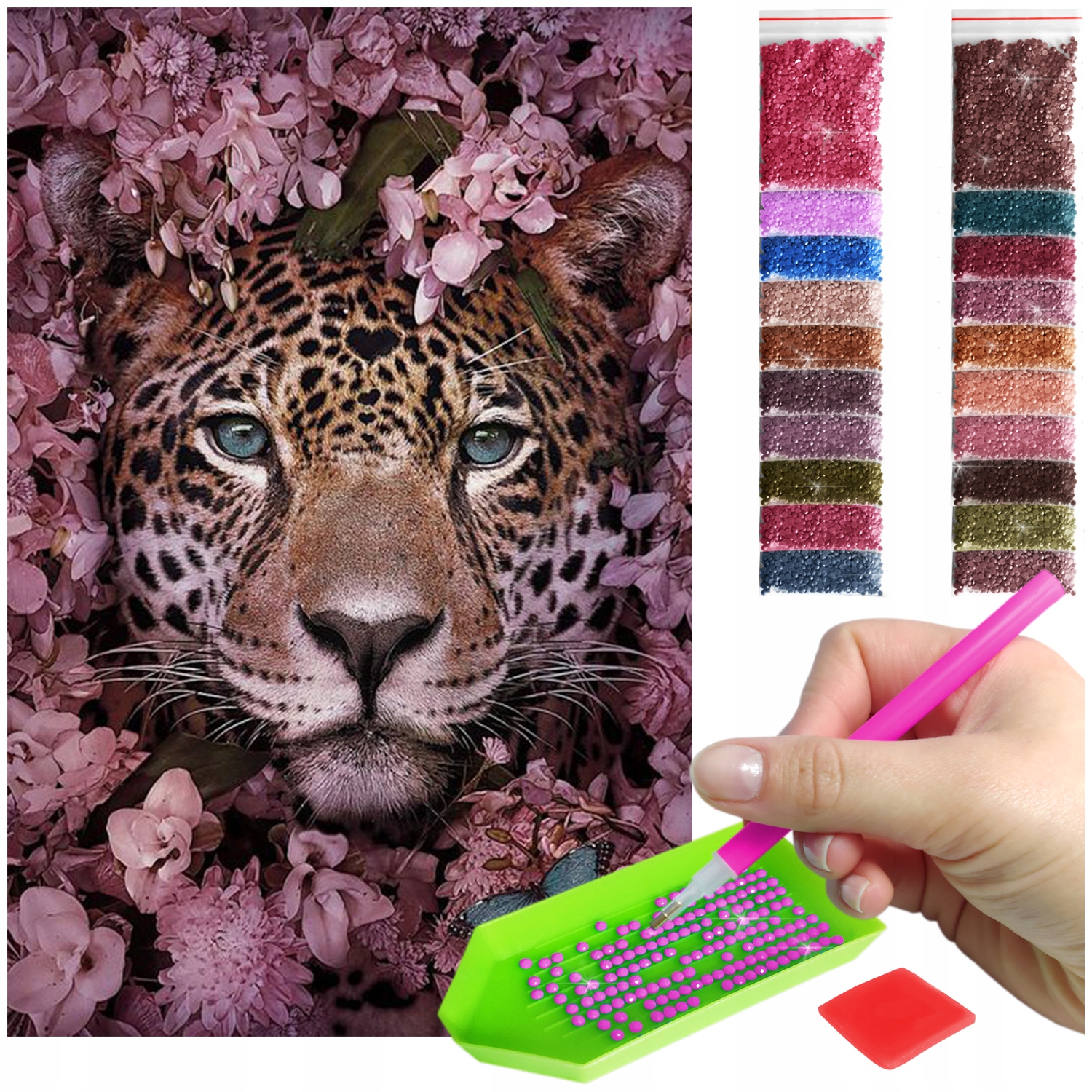 Haft Diamentový Velký 60x40cm Diamond Painting Mozaika Diamentové Příslušenství