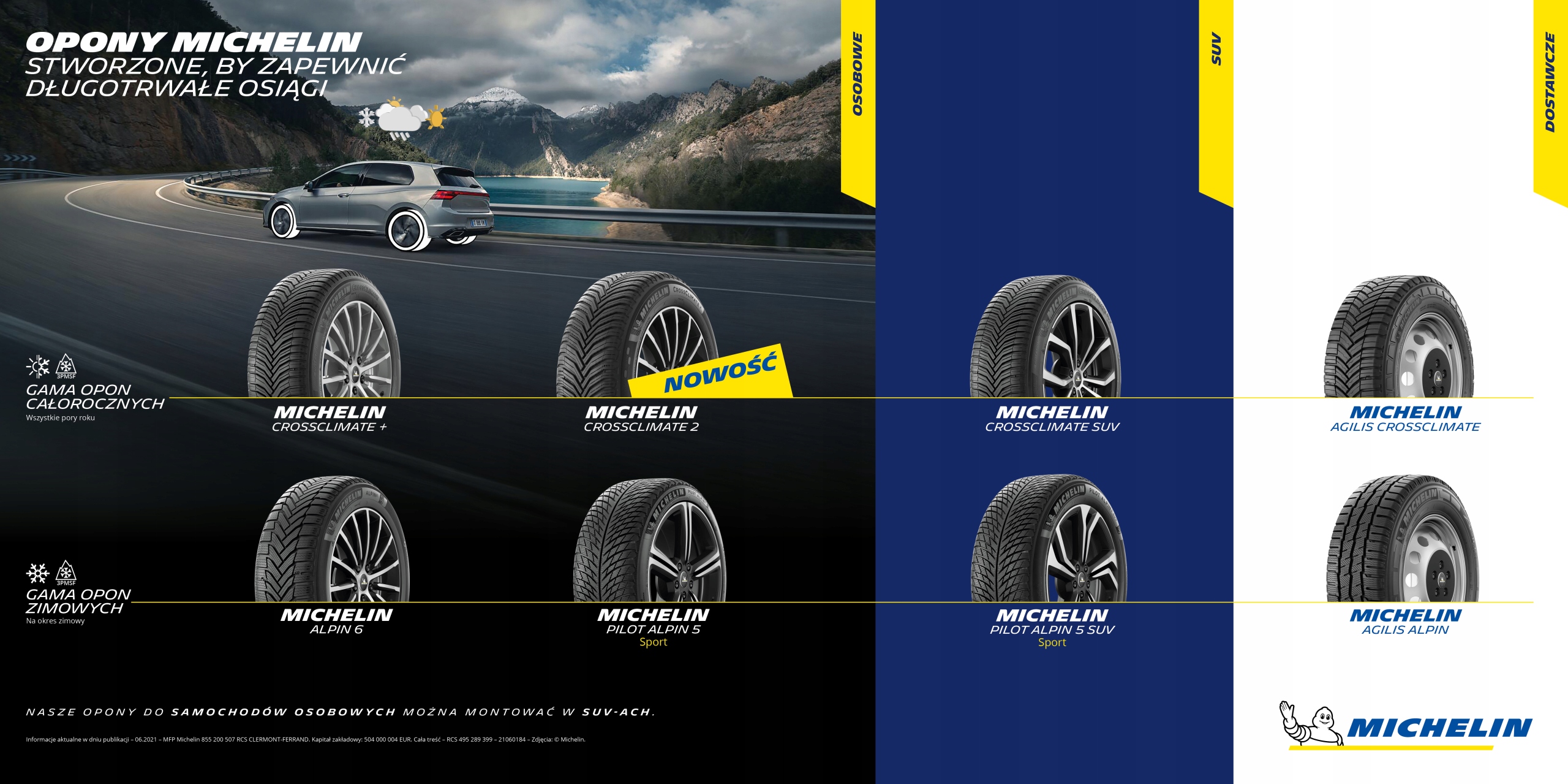 4x MICHELIN 225/50R17 98Y CrossClimate 2 XL całoro Model CrossClimate 2