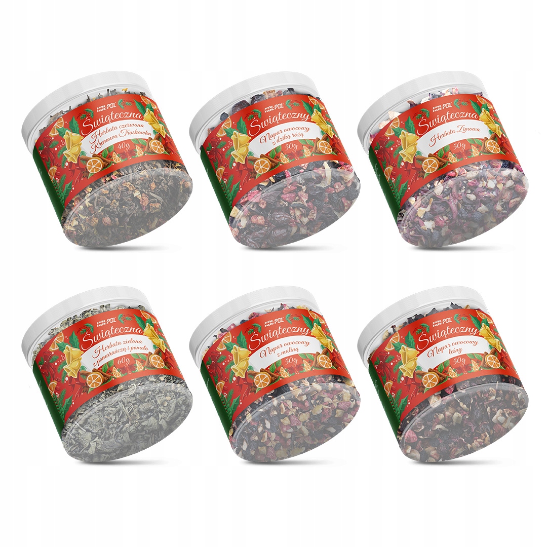 Levně Dárková Sada Vánoční Čajový Čaj Nálev Koš Box Kol-Pol