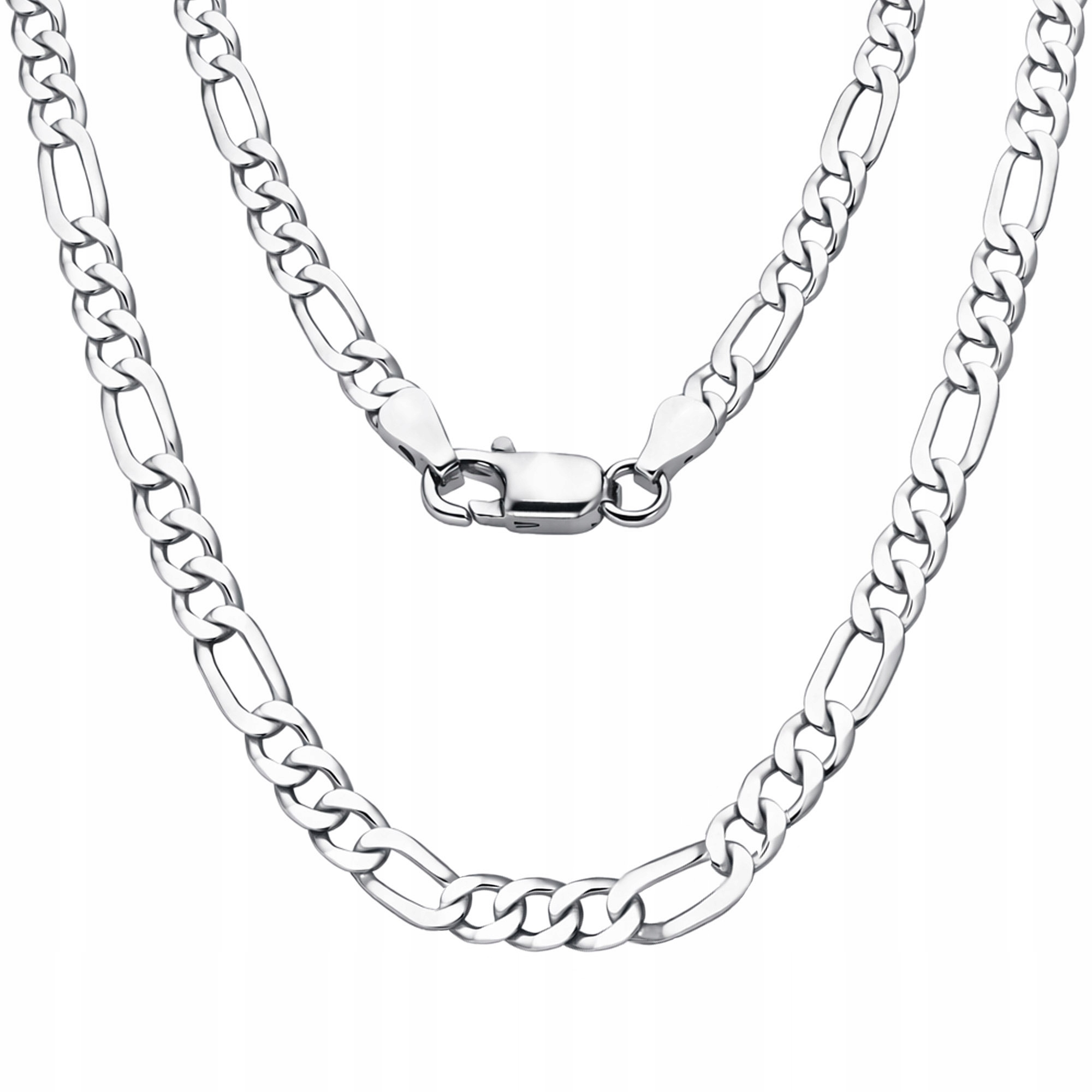 Figaro Stříbrný Řetízek Pánský Dámský Řetěz 45