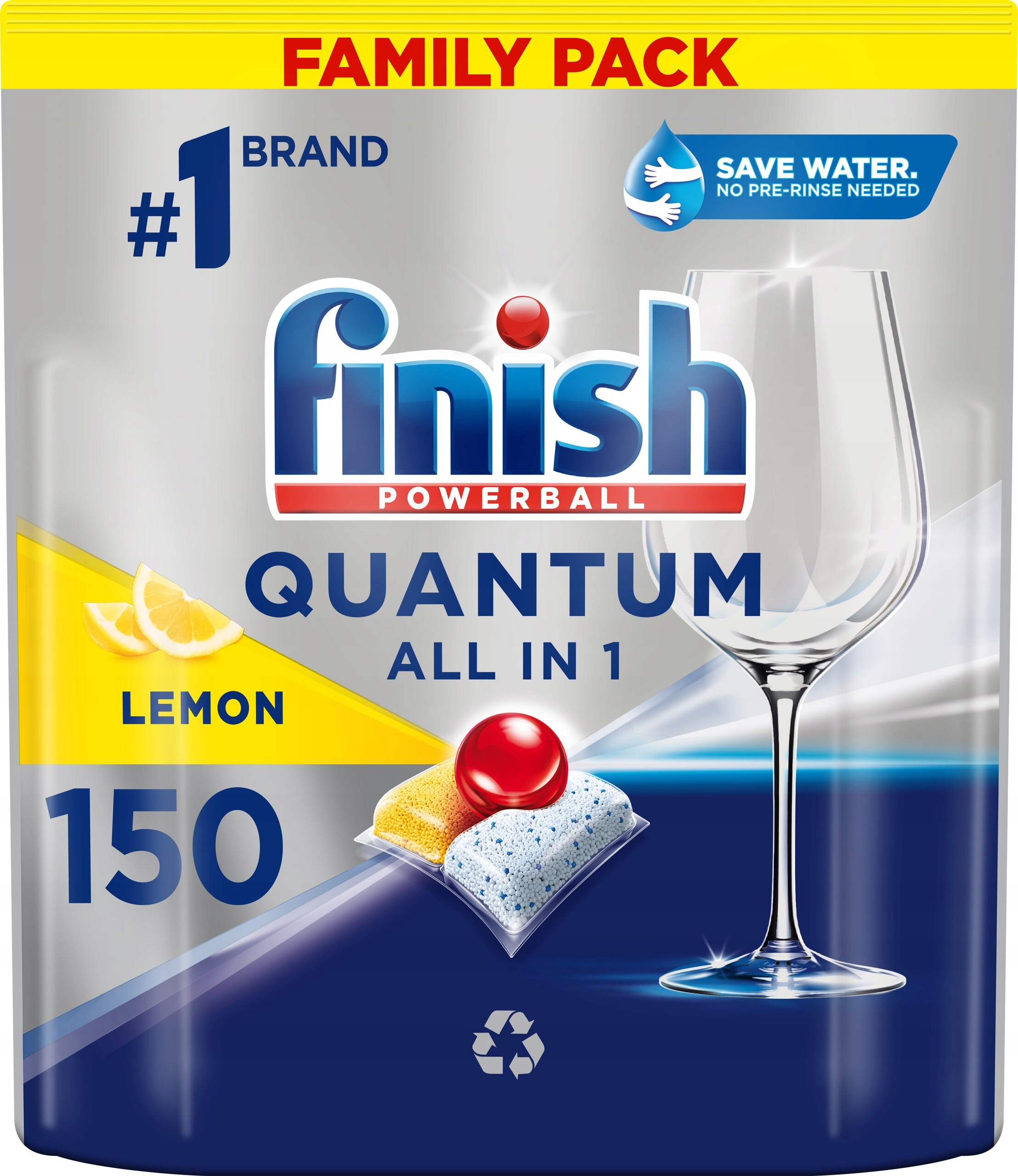Levně Kapsle do myčky nádobí Finish Quantum All-in-one 150 kusů