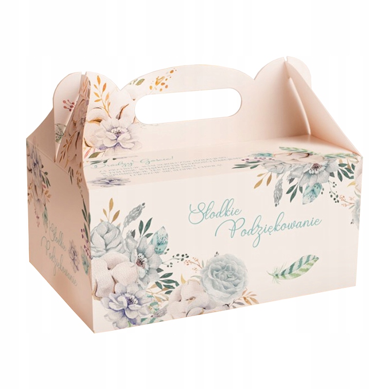 

Pudełka na ciasto uniwersalne Urocze Błękitne 10sz