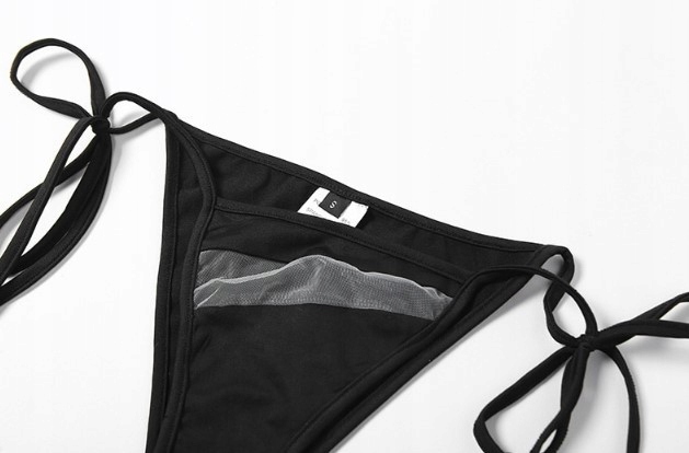 SEKSOWNY STRÓJ KĄPIELOWY Z WYCIĘCIAMI BIKINI L Materiał dominujący akryl