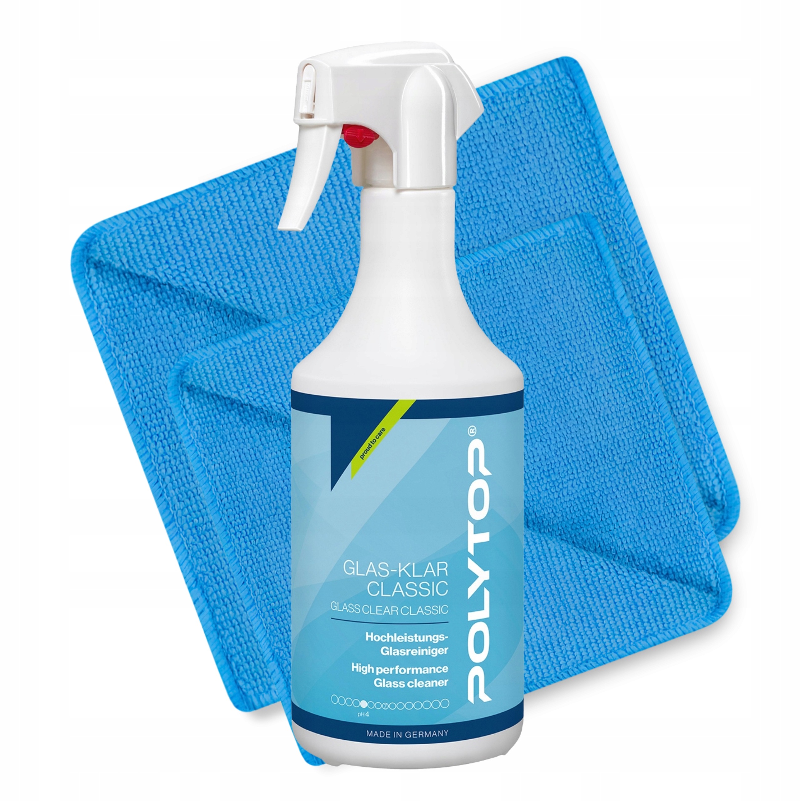 Polytop Glass Clear Classic 750ml płyn do mycia szyb z mikrofibrami