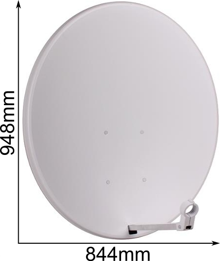 CZASZA ANTENA 90 CM STANDARD BIAŁA (COR-900SAE-J) - satelitarna Konwerter nie