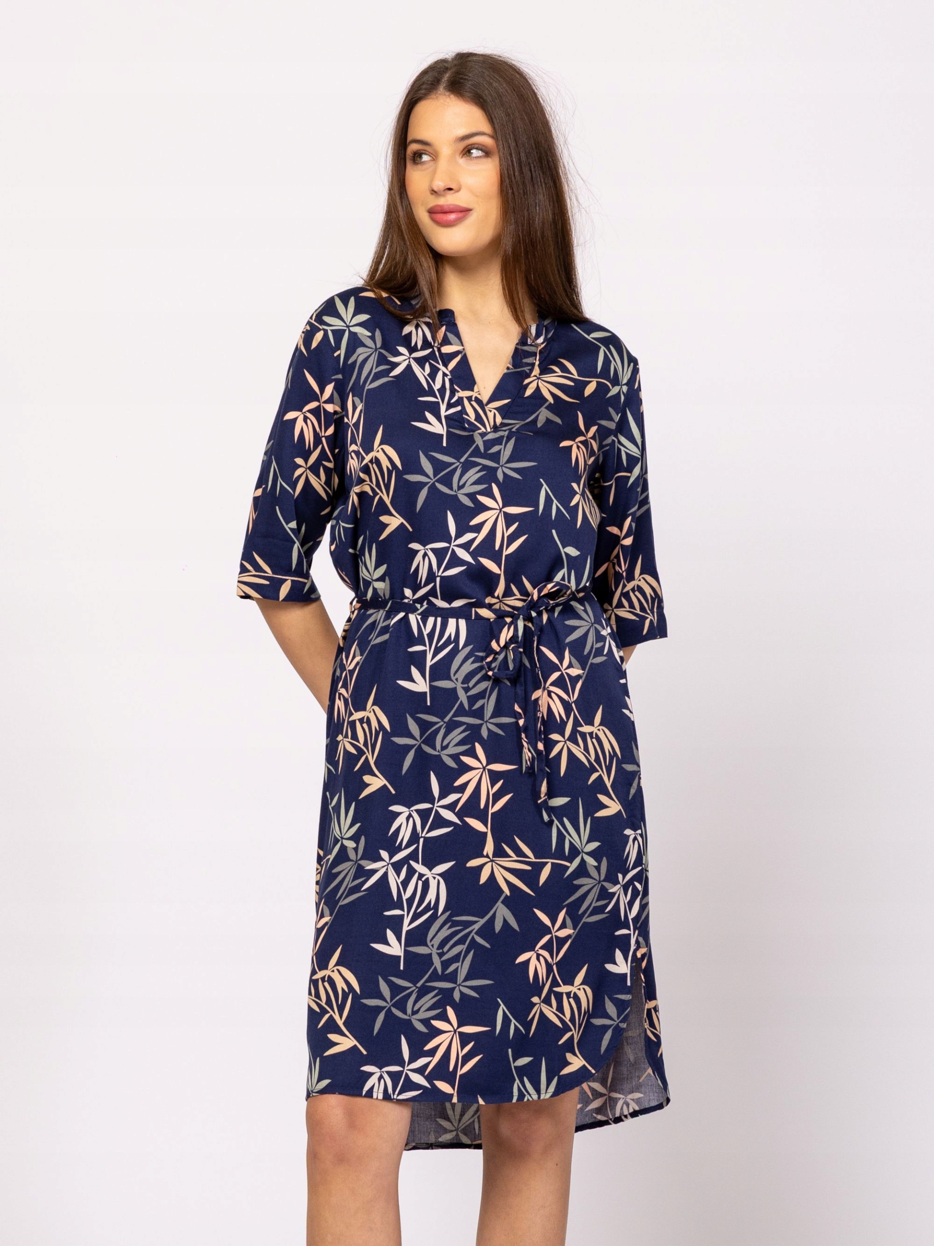 Heavy Tools Šaty Střih Vetlara z bambusu, tmavě modré, velikost XL