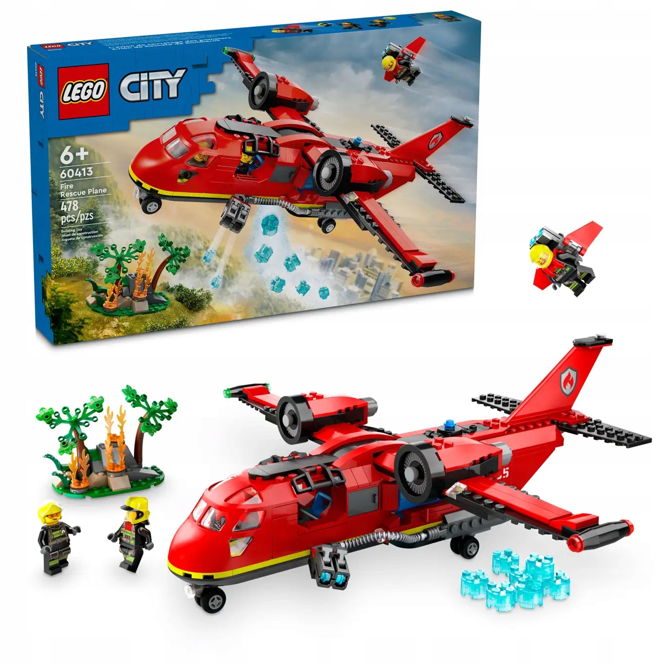 Lego City 60413 Hasičský Záchranný Letoun 478 Dílků