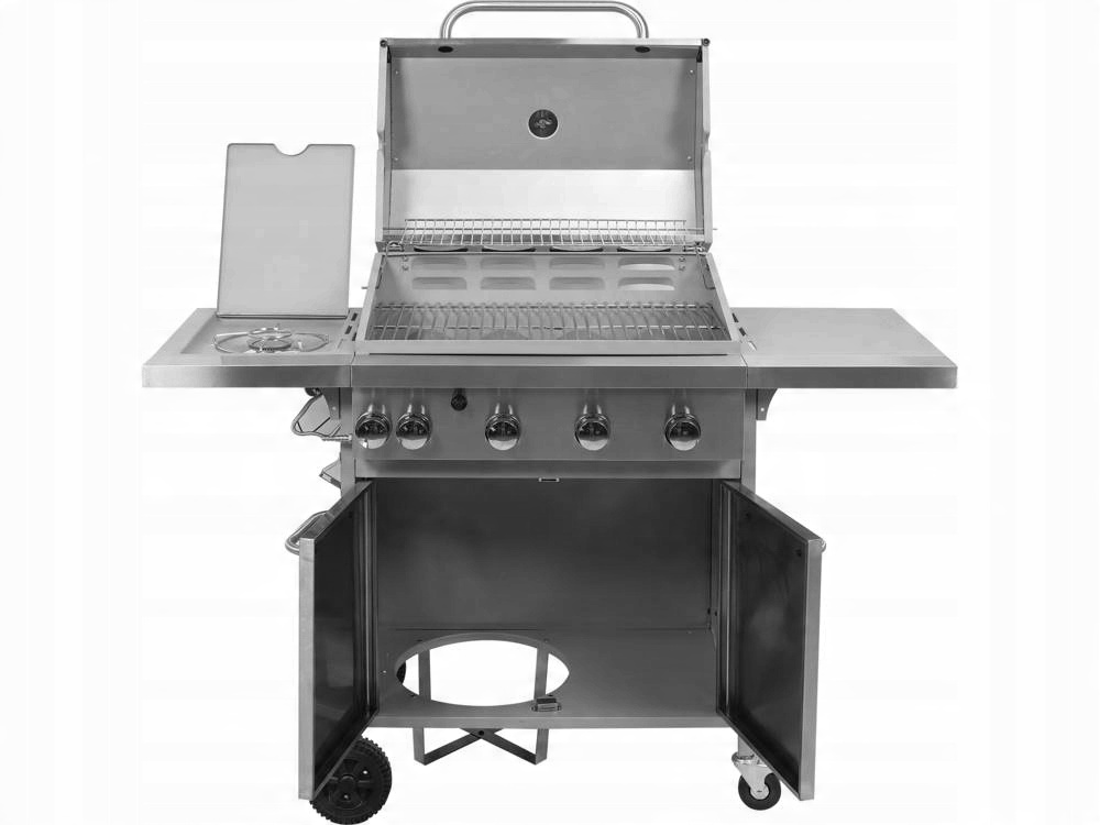 

Grill Gazowy 16 Kw Żeliwny Ruszt Palnik Boczny