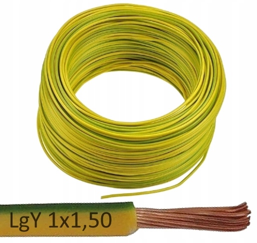 

Zamel Cet Przewód Kabel LgY 1x1,50 300/500 Żół-zie