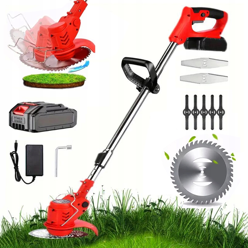 30 CM 21V Brushcutter Battery Trimmer Nastavitelný Úhel Hlavy A Délka Tyče