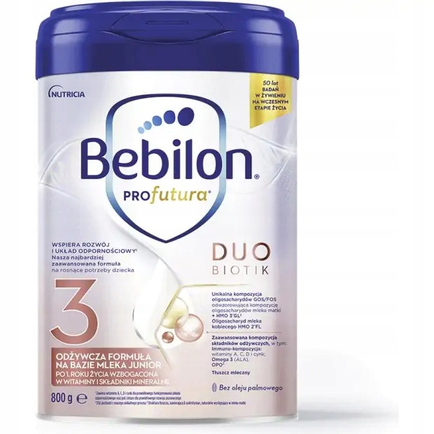 MLEKO BEBILON PROFUTURA DUOBIOTIK 3 800G PO 1 ROKU ŻYCIA