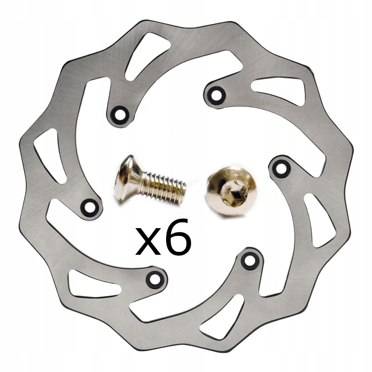 W-BD006W - Задній гальмівний диск + Болти 220 мм Husaberg KTM