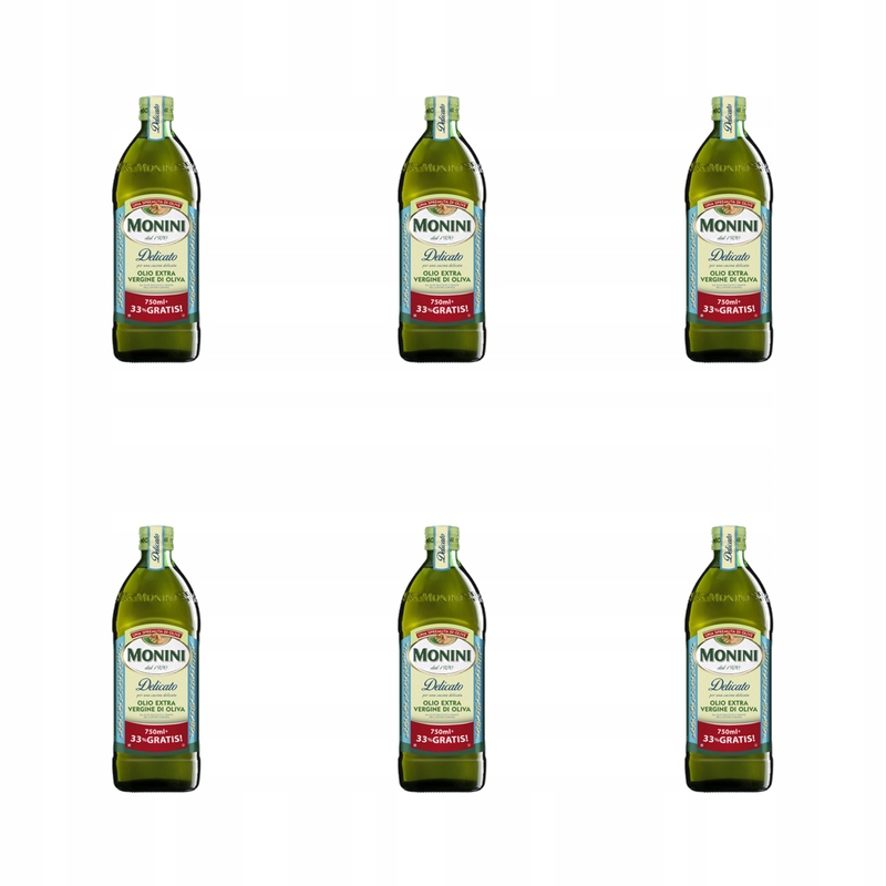 Monini Oliwa z oliwek Extra Vergine Delicato 750ml 33% X6