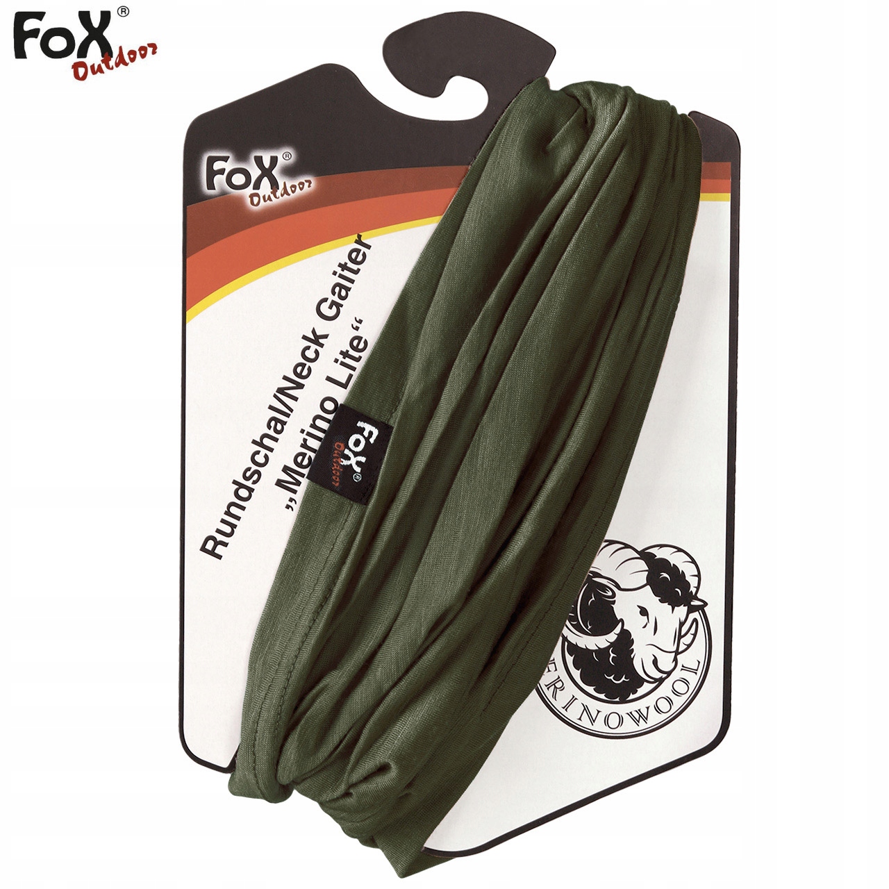 FOX KOMIN TERMOAKTYWNY SZAL WEŁNA MERINO OLIVE Marka Fox Outdoor