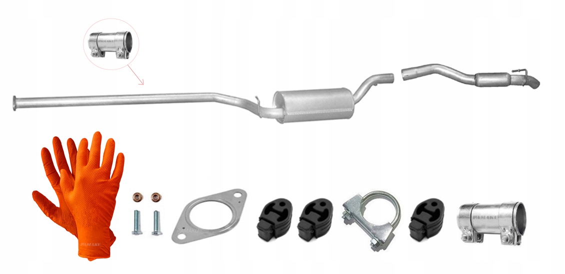 Mazda 3 1.6 CiTD 81 kW (2003-2008) Hatchback Sedan Tlumič Koncový