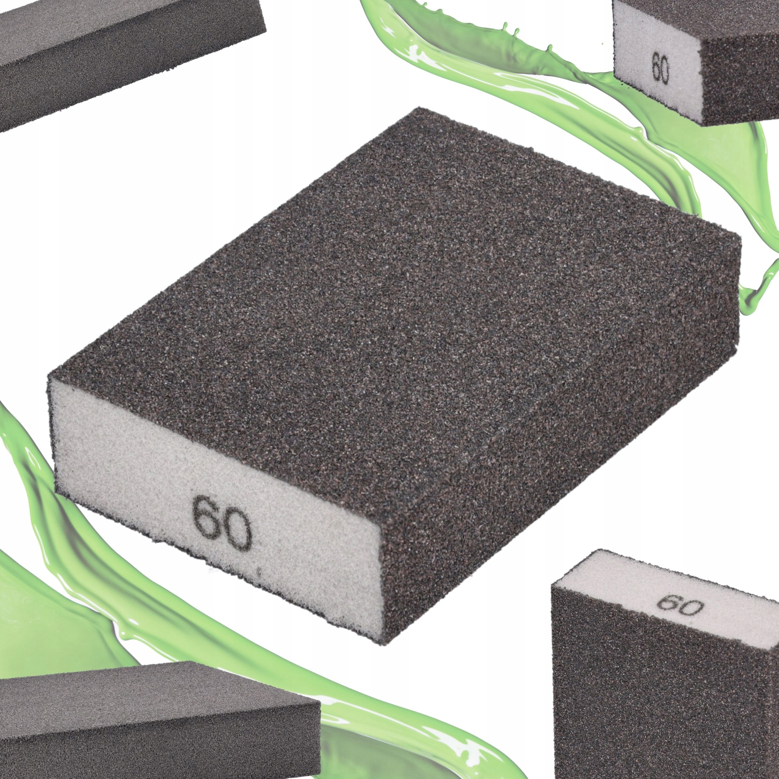 GĄBKA ŚCIERNA DO SZLIFOWANIA KOSTKA ŚCIERNA SZLIFIERSKA P60