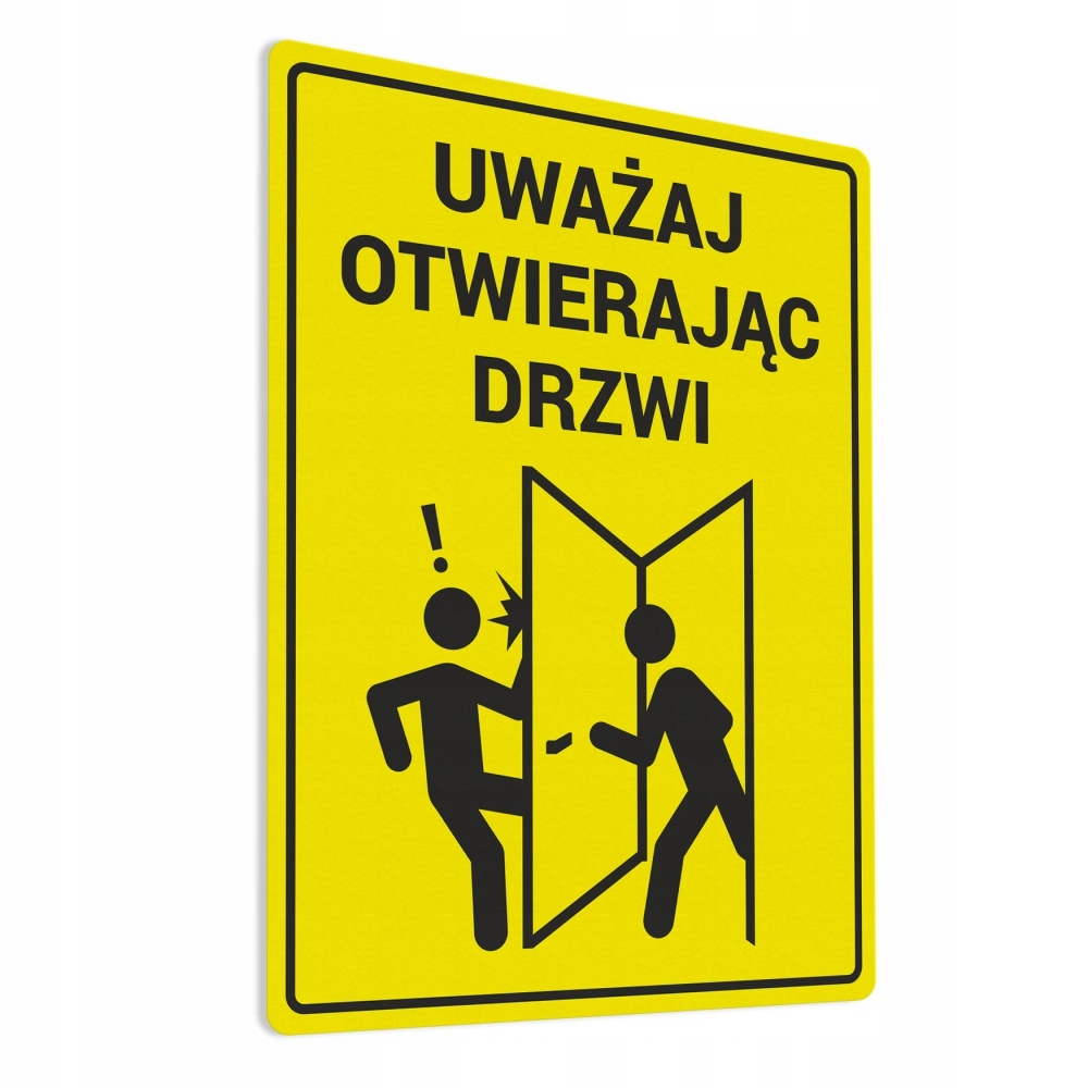 

Naklejka Uważaj Otwierając Drzwi 15x20