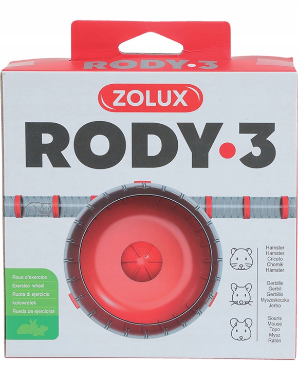 

Zolux Kołowrotek Rody3 Cichy Chomika czerwony