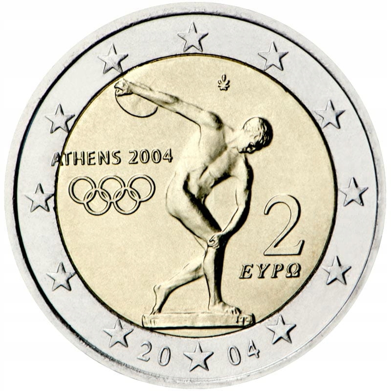 2 euro Grecja Dyskobol 2004