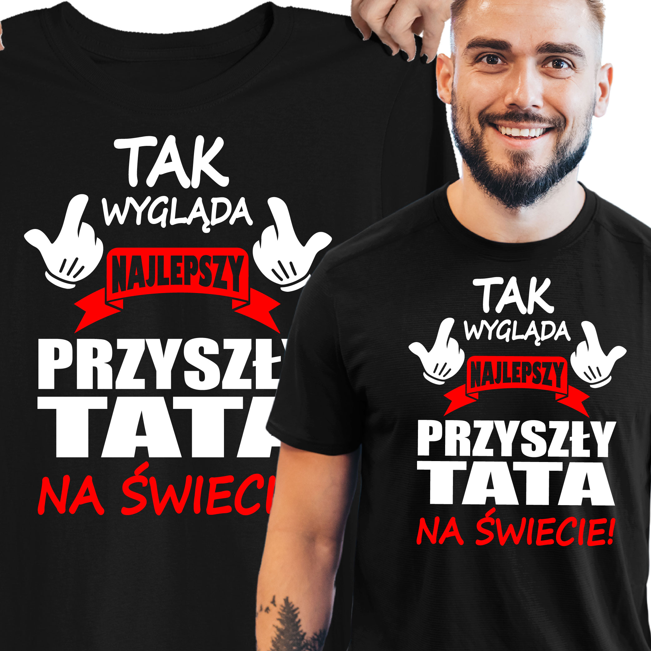 

Bluzka Przyszły Tata Będziesz Tatą Ciąża Dziecko