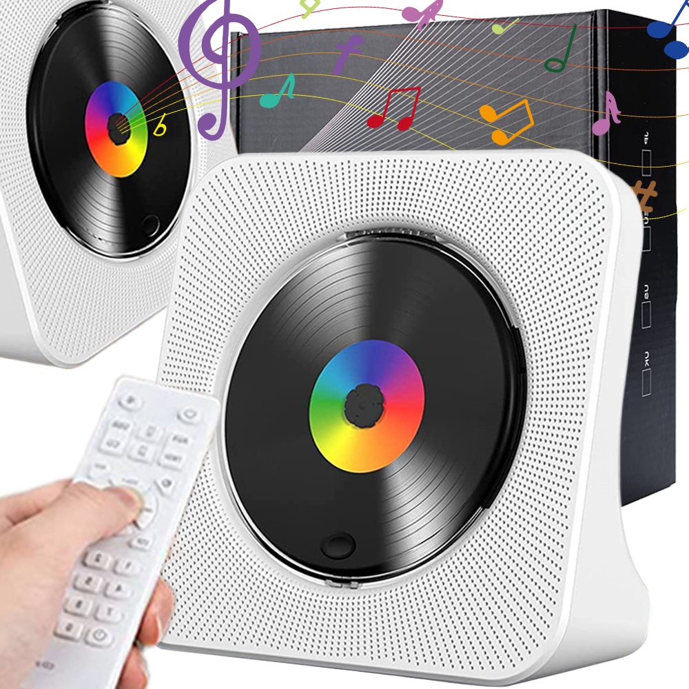 CD Přehrávač Cd-r Cd-rw MP3 Wma Usb Přehrávač Přenosný Reproduktor Bílý