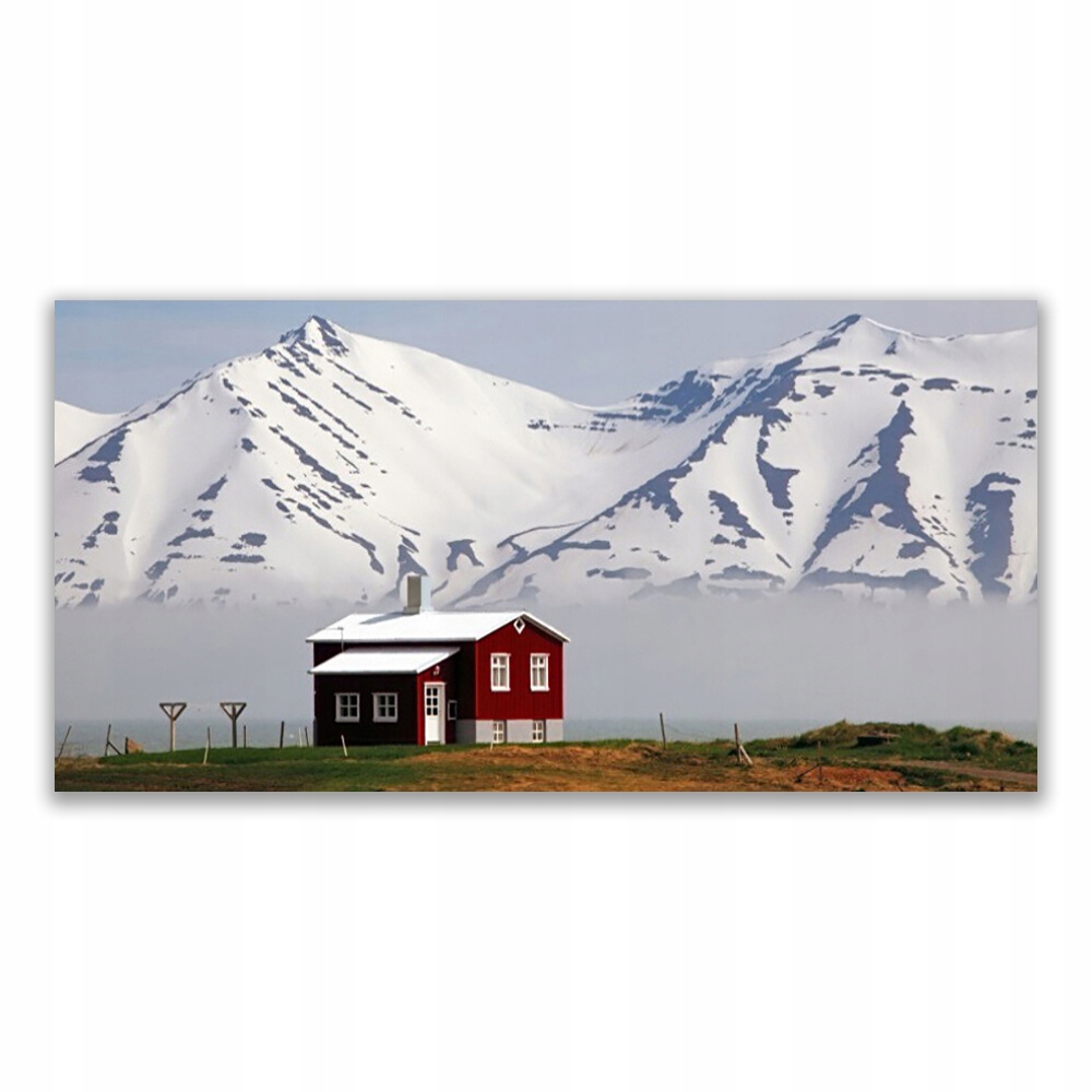 

Fotoobraz akryl 120x60 cm Góra Dom Krajobraz Śnieg