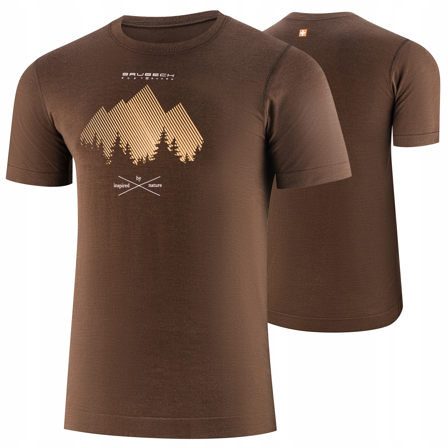 BRUBECK KOSZULKA TERMOAKTYWNA WEŁNA MERYNOSA OUTDOOR WOOL PRO BRĄZOWY A80 L