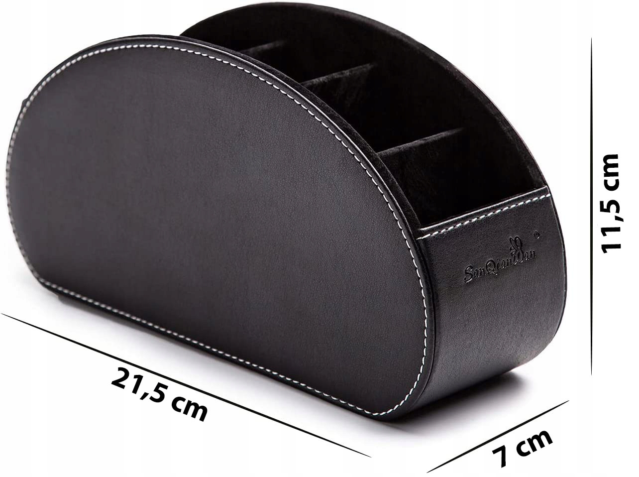 SKÓRZANY ORGANIZER ETUI STOJAK NA PILOTY TELEFONY KLUCZE AKCESORIA DOMOWE Marka Inna