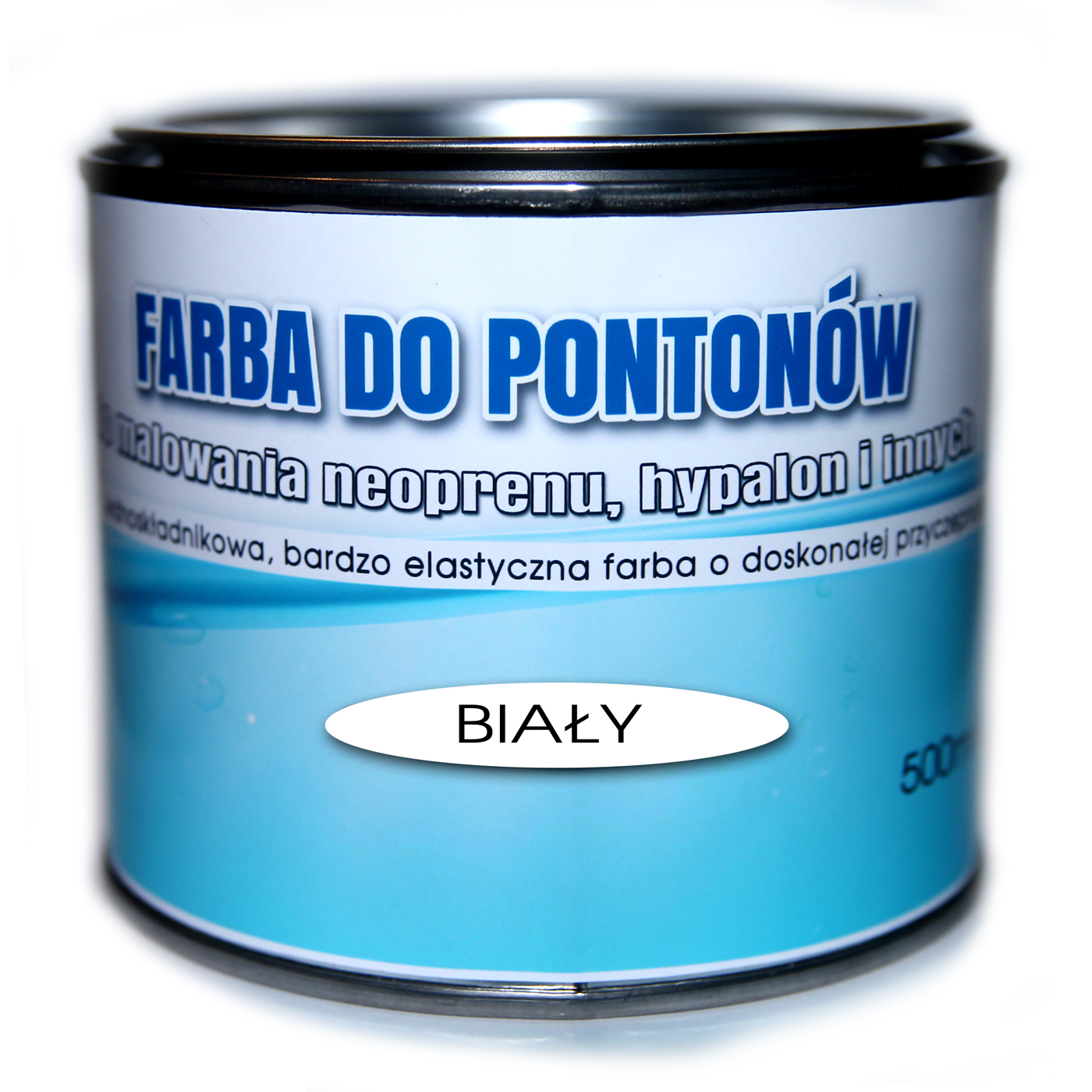 Farba Do Pontonów Neoprenu Hypalon Biała 500ml