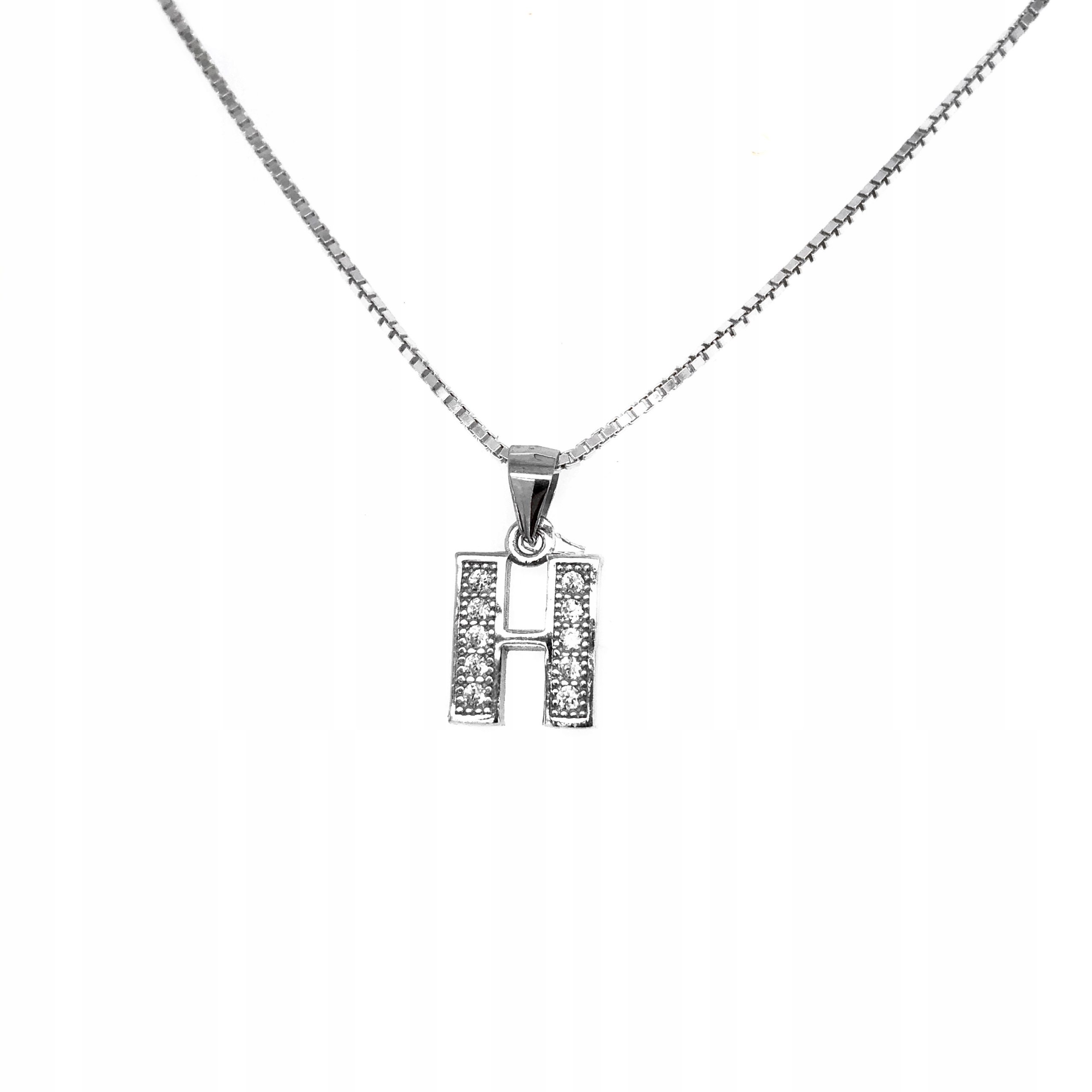 

Literka srebrna "h" wisior